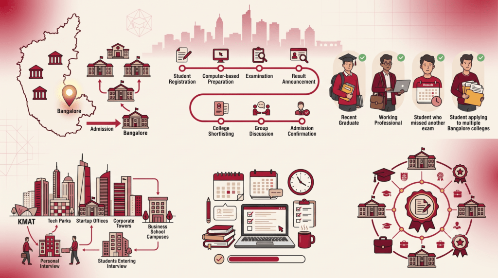 the KMAT Karnataka admission journey, Karnataka-focused MBA opportunities, student profiles, and pathways to private business schools in Bangalore